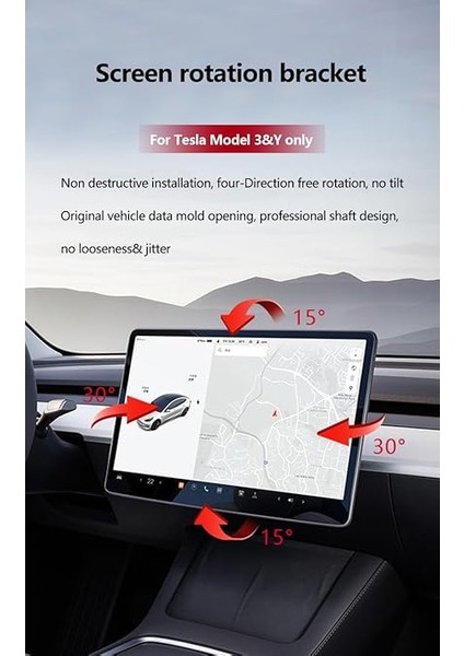 Model Y ve Model 3 ile Uyumlu Ekran Döndürme Kiti fiyatları