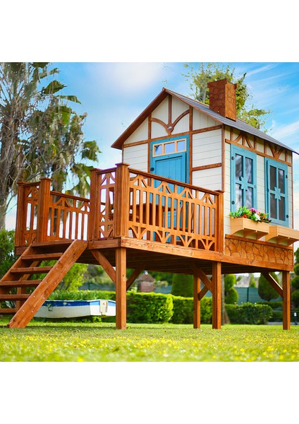 Ahşap Yerden Yüksek Ağaç Oyun Evi fiyatları