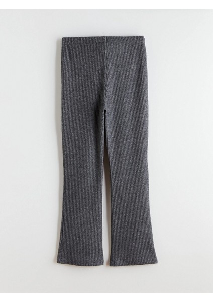 Lcw Kids Gri Fitilli Ispanyol Paça Kız Çocuk Tayt