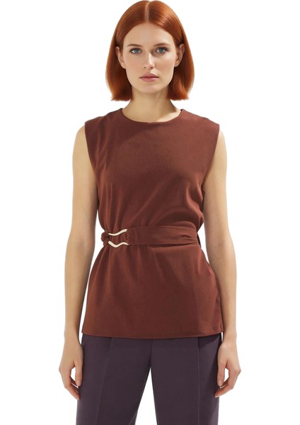 Uzun Örme Bluz Paper Touch Dokusu ve Kemer Detayı ile Mükemmel Bir Kombin Trend Tasarım fiyatları