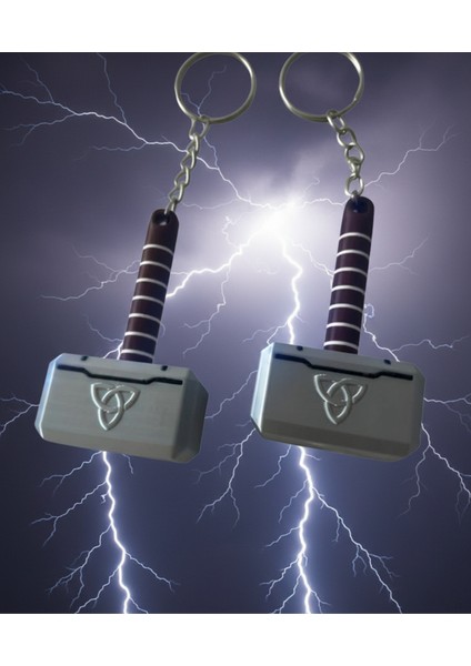 Thor’un Çekici Mjolnir Marvel Temalı Anahtarlık – Özel Tasarım Hediyelik | 3D Baskı Koleksiyon Ürünü modelleri