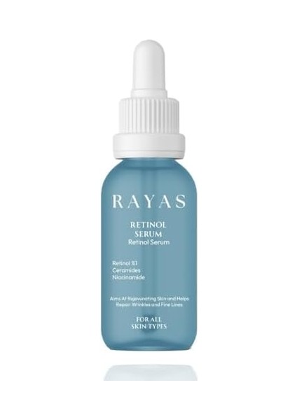 Rayas Kırışıklık ve Yaşlanma Karşıtı Aydınlatıcı Retinol Serum Ascorbıc Acıd,%1 Retinol & Ceramides 30 ml fiyatları