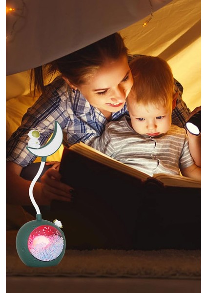 Ay Üstünde Oturan Astronot USB Şarjlı Masa Lambası indirimleri