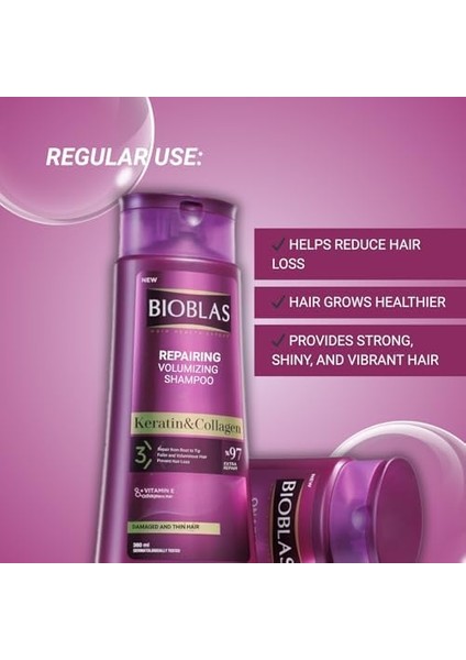 Bioblas Collagen ve Keratin Içeren Onarıcı Dolgunlaştırıcı Şampuan (360 Ml) modelleri