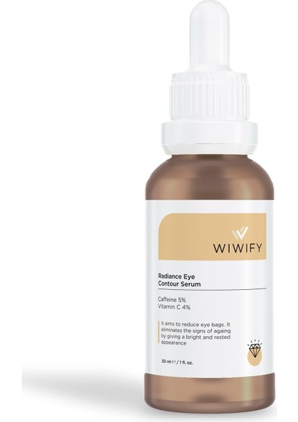 Wıwıfy Göz Altı Torbalanma Aydınlık Göz Altı Görünüm Destekleyici Bakım Serumu 30 ml Koyu Halkalar