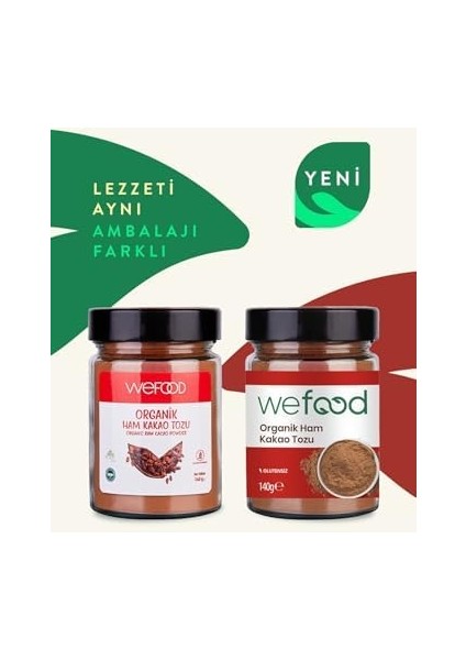 Wefood Organik Ham Kakao Tozu 140 Gr. 8681749104291