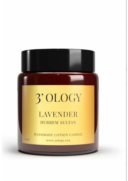 3&apos;ology Lavender Hurrem Sultan Handmade Lotion Candle 125GR