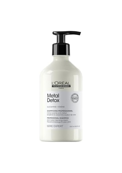 L&apos;oréal Professionnel Paris Serie Expert Metal Detox Işlem Görmüş ve Yıpranmış Saçlar Için Metal Karşıtı Arındırıcı Şampuan 500 ml