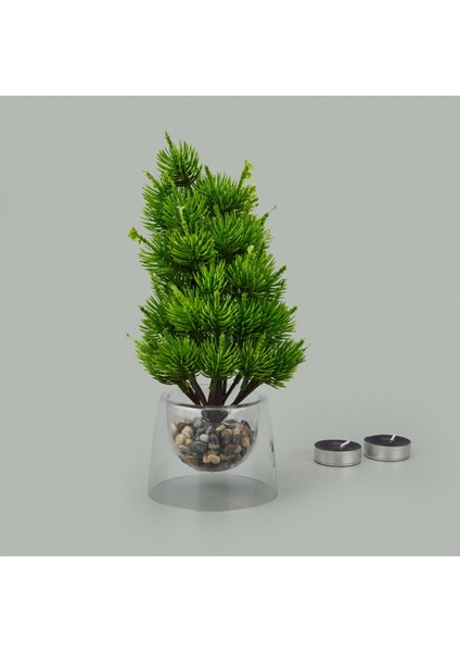 Dekor Yapay Çam Ağacı - Asorti - 26X15 cm fiyatları