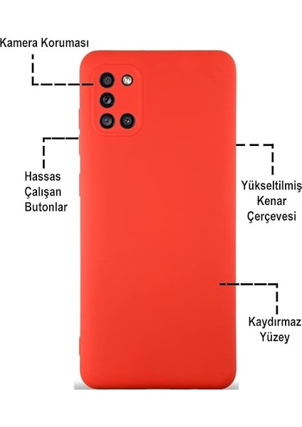 Iletişim Samsung Galaxy A31 ile Uyumlu Kapak Içi Kadife Kamera Korumalı Lansman Silikon Kılıf - Siyah fiyatları