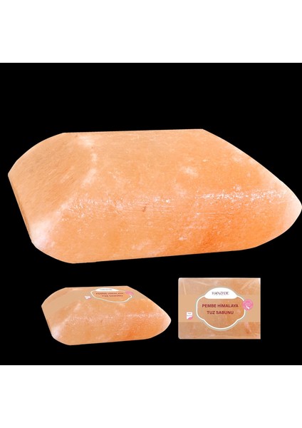 Hanzade Bitkisel Himalaya Tuz Sabunu 300-350 gr Zengin Mineralli Doğal Saf Pembe Himalaya Kaya Tuzu Sabunu Doğal Peeling fiyatları