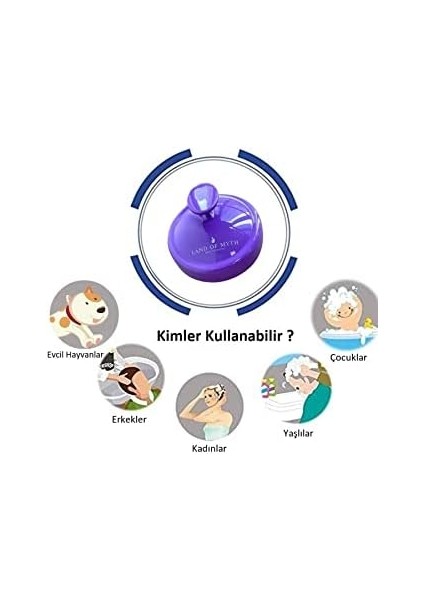 Land Of Myth -LOM1036 Yumuşak Silikon Dişli Saç Derisi Masaj Şampuan Duş Fırçası Yetişkin Çocuk Evcil Hayv (Mor) modelleri