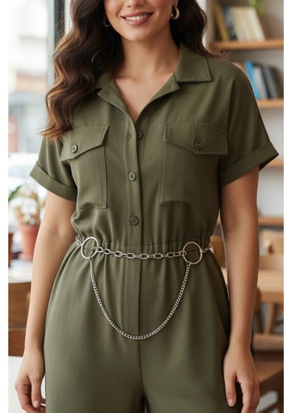 Pınkmark Kadın Gümüş Halkalı Çift Zincirli Kemer PMKM25657 indirimleri