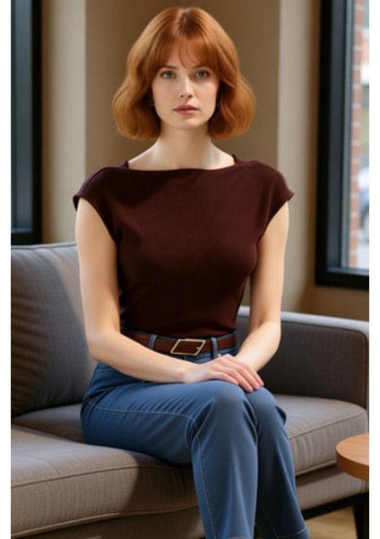 Kadınlar Için Vücuda Oturan Kısa Kollu Günlük Triko Üst Kaliteli Şık Rahat Modern Zarif Günlük fırsatları