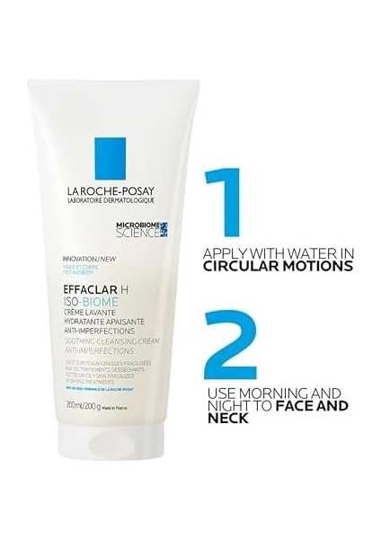 La Roche-Posay Effaclar H Isobiome Lavant Yatıştırıcı ve Temizleyici Krem