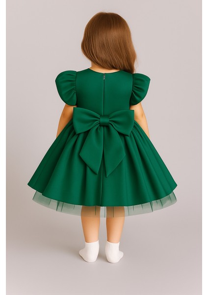 Kız Çocuk Ön Arka Fiyonk Detaylı Yaka Incili Balo Parti Mezuniyet Doğum Günü Elbise fiyatları