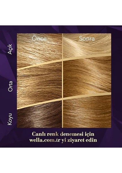 Wella Koleston Supreme Kit Saç Boyası 12/11 Yoğun Küllü Sarı modelleri