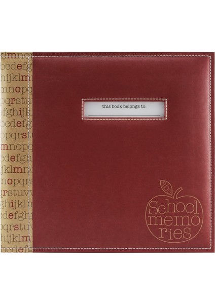 School Memories Defteri 30 x 30 cm - Kırmızı Elma