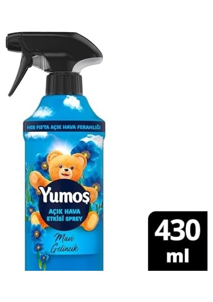 Yumoş Açık Hava Etkisi Sprey Yıkanması Zor Eşyalar Için Giysi Spreyi Mavi Gelincik 430 ml modelleri