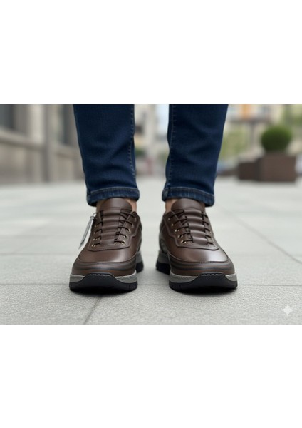 Erkek Günlük Mevsimlik Kışlık Hakiki Deri Ayakkabı Kaydırmaz Taban Ortopedik Akıllı Bağcıklı fiyatları