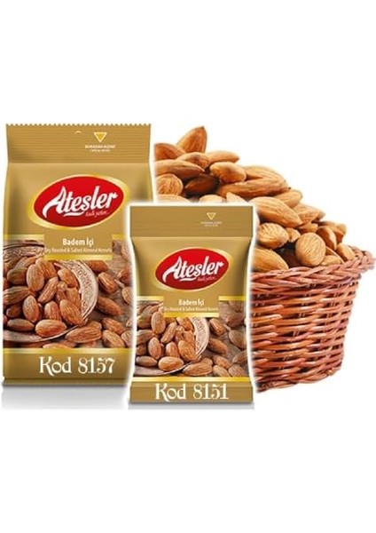 Ateşler Kuruyemiş Badem Içi Kavrulmuş 150 gr