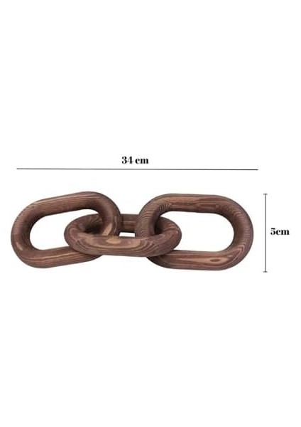 Studıo Ahşap Zincir, Ahşap Dekoratif Zincir, Ahşap Beyaz Rengi Zincir WR001-WH (Ahsap) modelleri