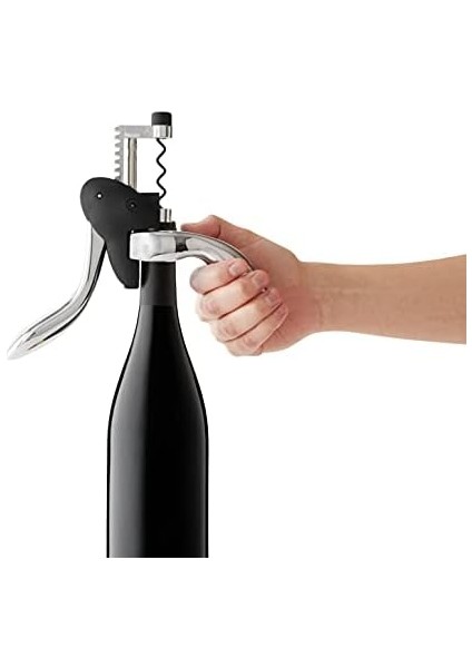 Tirbuşon Şarap Açacağı, Folyo Kesici ve Ekstra Spiral Dahil, Siyah modelleri