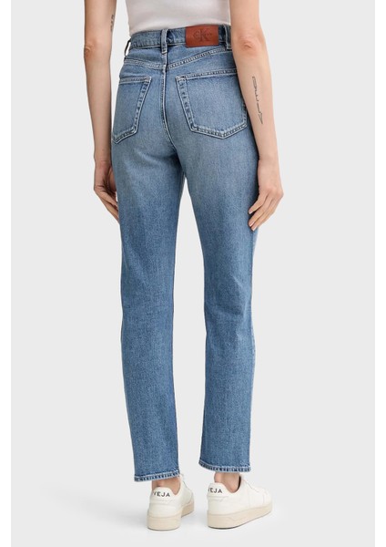 Pamuklu Relaxed Fit Yüksek Bel Daralan Paça Jeans LV047D841G30N Bayan Kot Pantolon LV047D841G 30N fiyatları