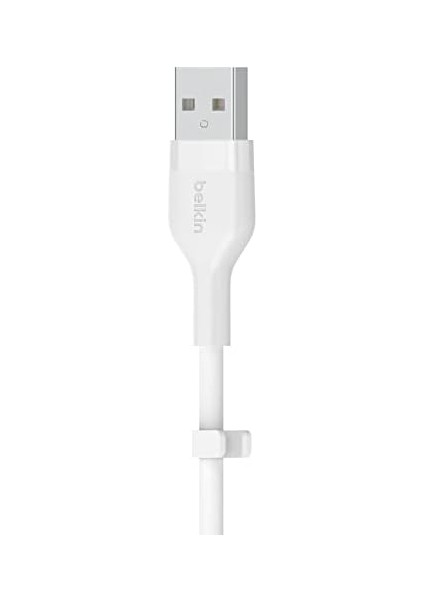 Boostcharge Silicone Usb-C - Usb-A Kablosu (2 M), iPad Pro, S21, Ultra,, 20, ve Diğer Aygıtlar Için Usb-If Onaylı Usb-C Şarj Kablosu - Beyaz fiyatları