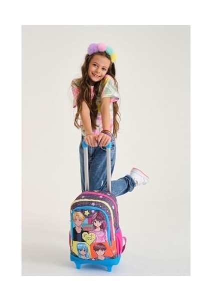 Işıklı Tekerlekli Çekçek Okul ve Seyahat Çantası Kız Çocuk Gri fiyatları