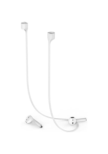 Uyumlu Kulaklık Askısı – Boyun Askısı – 1-2-3 Pro Uyumlu – Silikon Kordon – 74CM – Spor & Günlük Kullanım – Düşmeye Karşı Koruma Beyaz modelleri