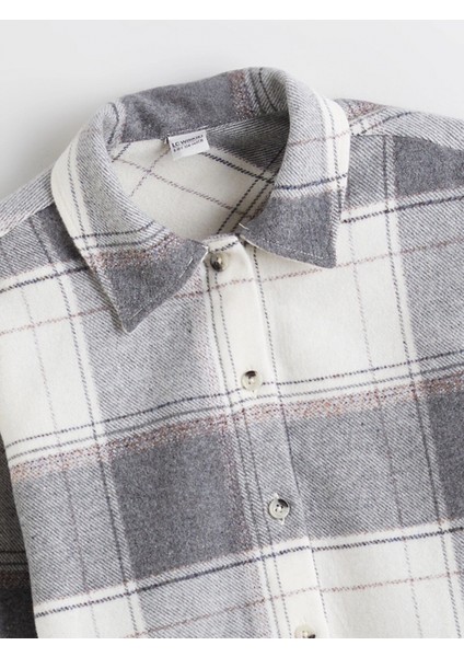 Lcw Kids Gri Ekose Kız Çocuk Gömlek fiyatları