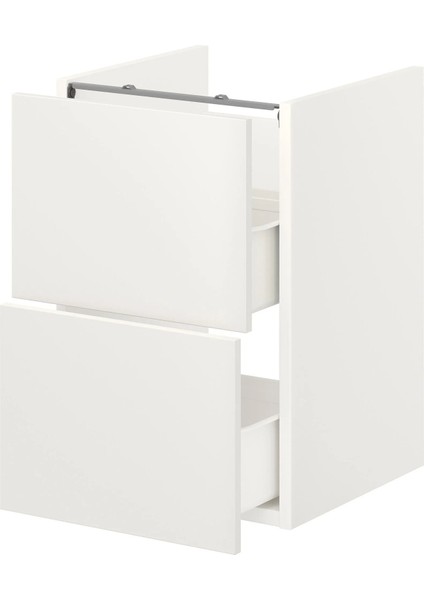 Enhet Çekmeceli Alt Dolap Beyaz 40 x 42 x 60 cm 2 Çekmeceli