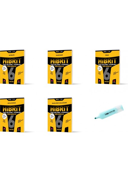 6.sınıf Hibrit Mat Fen Türkçe Sosyal Din Konu Anlatımlı Etkinlikli Sb (Yeni Müfredat)