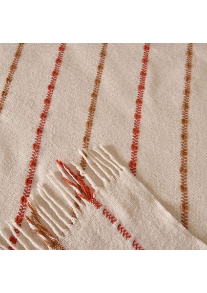 Soft Elvia Pamuklu Çift Kişilik Battaniye - Krem - 200X220 cm modelleri