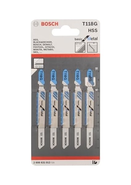 Professional Accessories 5 Adet Dekupaj Testeresi Bıçağı, Gri modelleri