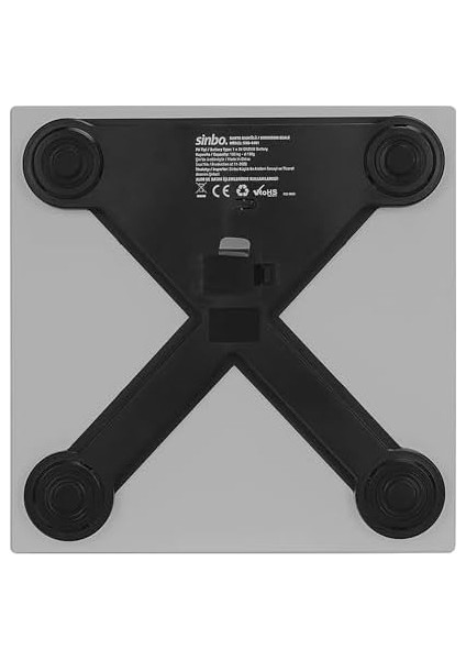 Sinbo SBS-4451 Banyo Baskülü, Dijital Cam Mermer Renk