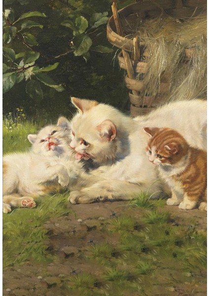 Kitabevi Kedi Ailesi 13,5X19,5CM Çizgili Defter 128 Sayfa