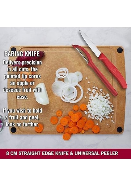 6.7111.31 Kırmızı Soyma Seti, 3 Parça fırsatları