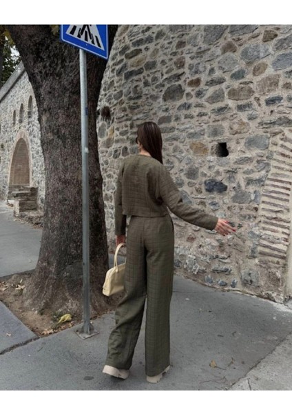 Kadın Kapitone Dokulu Oversize Ceket Pantolon Takım modelleri