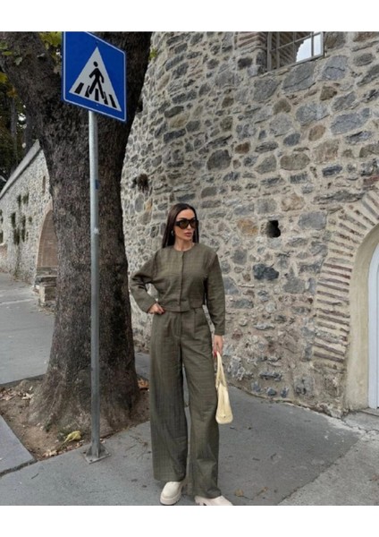 Kadın Kapitone Dokulu Oversize Ceket Pantolon Takım indirimleri