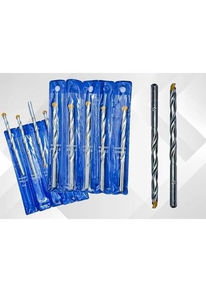 Duvar Matkap Ucu, 8mm, Yüksek Kaliteli Masonry Drills (2 Adet) modelleri