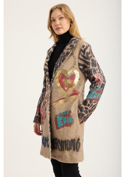 Gül+Kalpli Yazılı Kaşe Kaban fiyatları