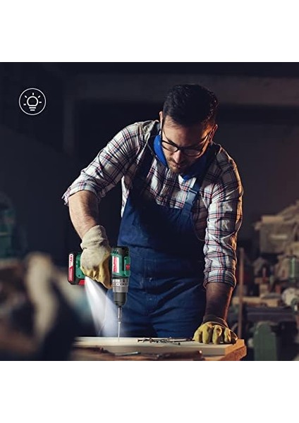 Tornavida 60 Nm Maks, 18 V Matkap, 2 x 2,0 Ah Akü ve 57 Parça Aksesuar Seti, Fırçasız Motor, 2 Vites, 21 + 3 Tork Kademesi, Çekiç Fonksiyonlu Matkap fiyatları