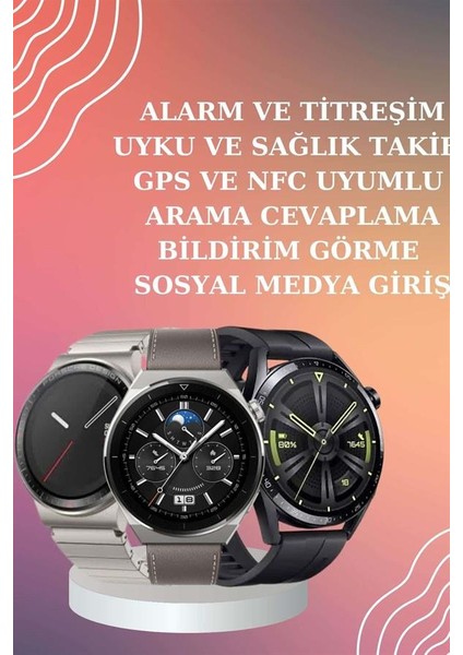 Anc Özellikli Bluetooth Kulaklık ve Amoled Ekran Akıllı Saat Uyku ve Sağlık Takibi Nabız Öl�