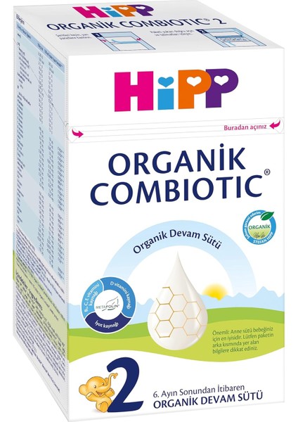 Hipp 2 Organik Combiotic Devam Sütü 600 gr fiyatları