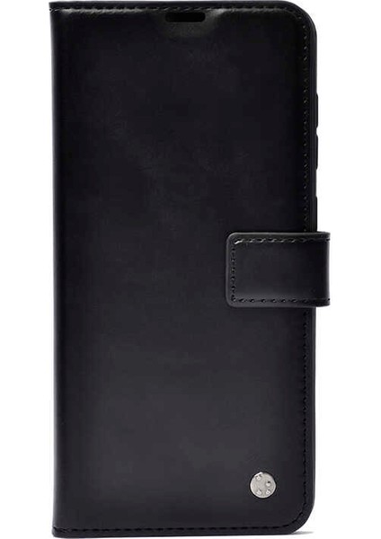 Xiaomi Redmi 9A Kılıf Nxxa Kar Deluxe Kapaklı Kılıf-Siyah