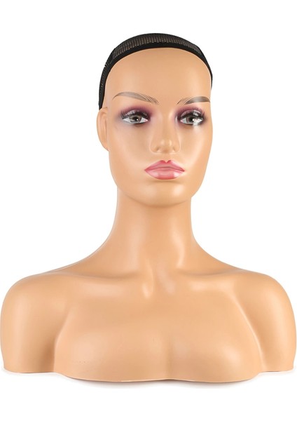 Omuzlu Peruk Kafa Mankeni - Kumral Tenli