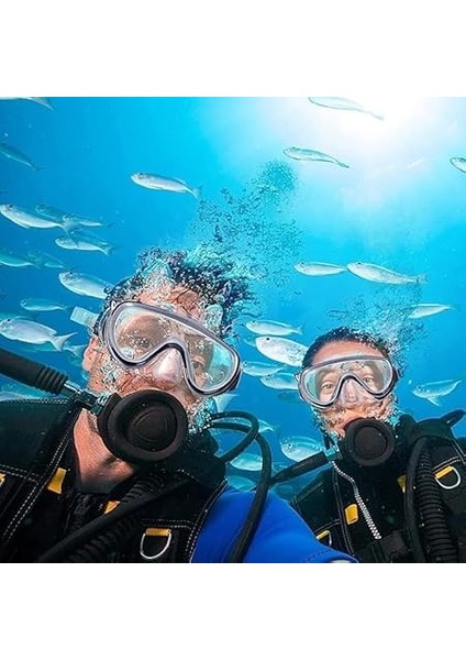 Maskesi Yetişkin Deniz Havuz Yüzücü Gözlüğü Buğu Önleyici Temperli Cam Hd Geniş Görüş modelleri