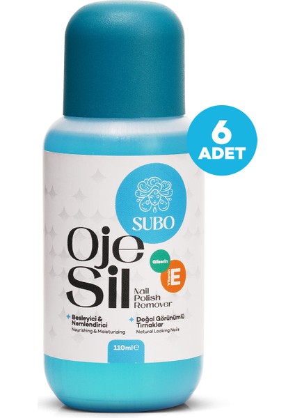 ASETON BESLEYİCİ & NEMLENDİRİCİ 6 X 110 ml